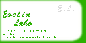 evelin laho business card